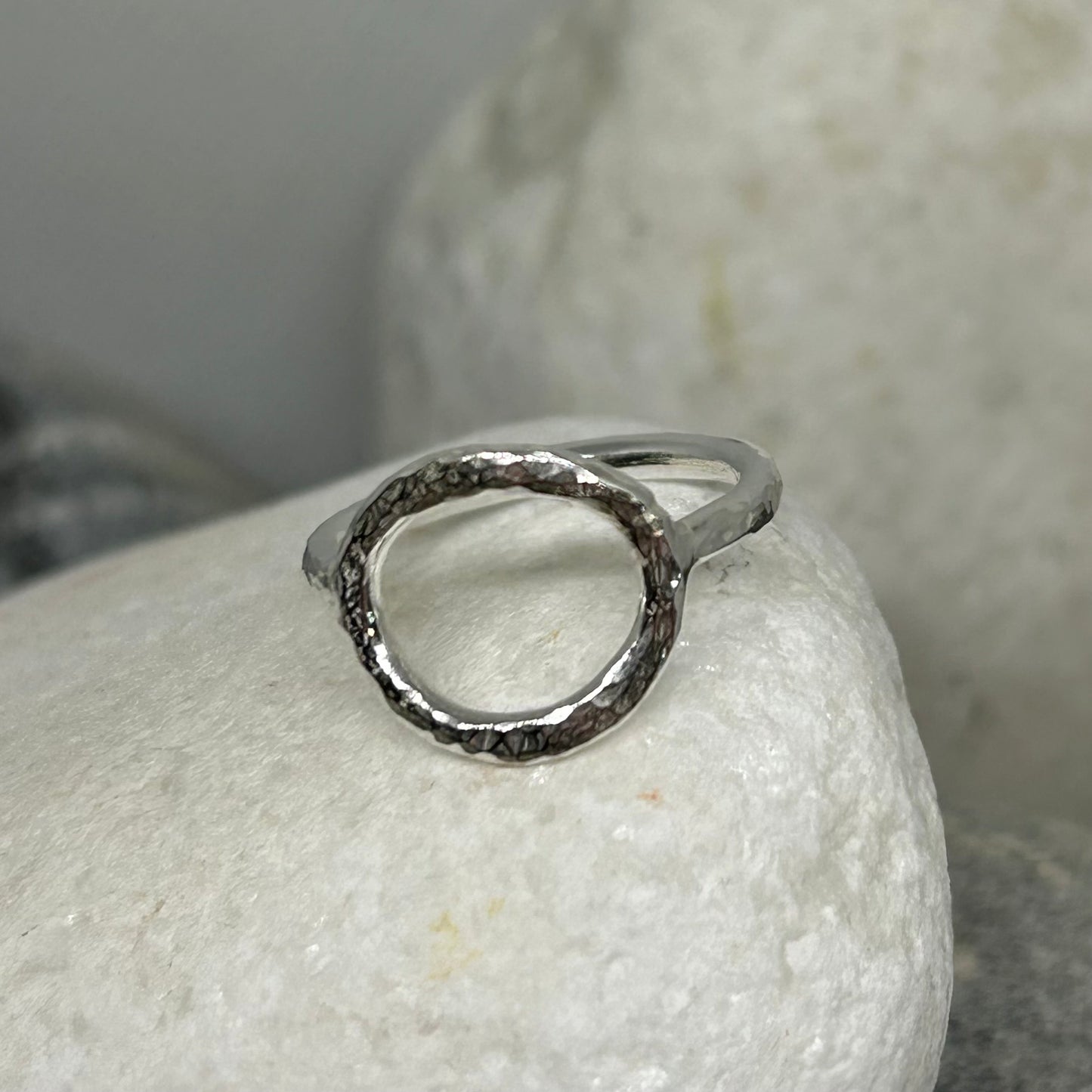 SIGNATURE CHUNKY HALO STERLING SILVER RING