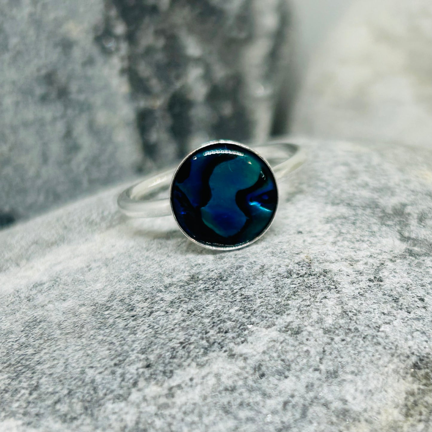 THE OCEAN STERLING SILVER RING