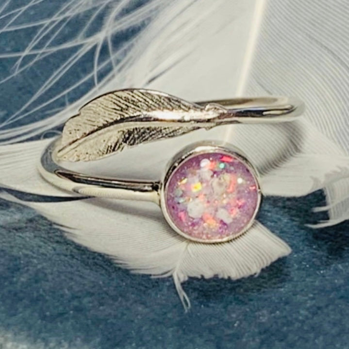 MEMORIAL ADJUSTABLE FEATHER RING