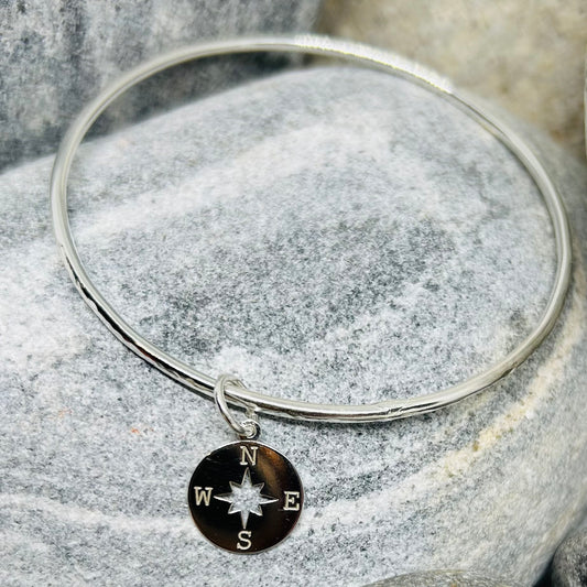 COMPASS CHARM BANGLE