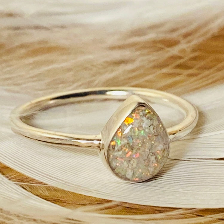 MEMORIAL RING STERLING SILVER AURORA