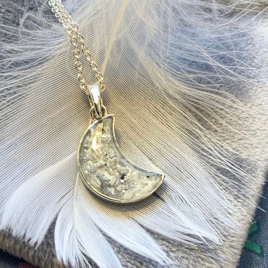 MEMORIAL MOON PENDANT NECKLACE