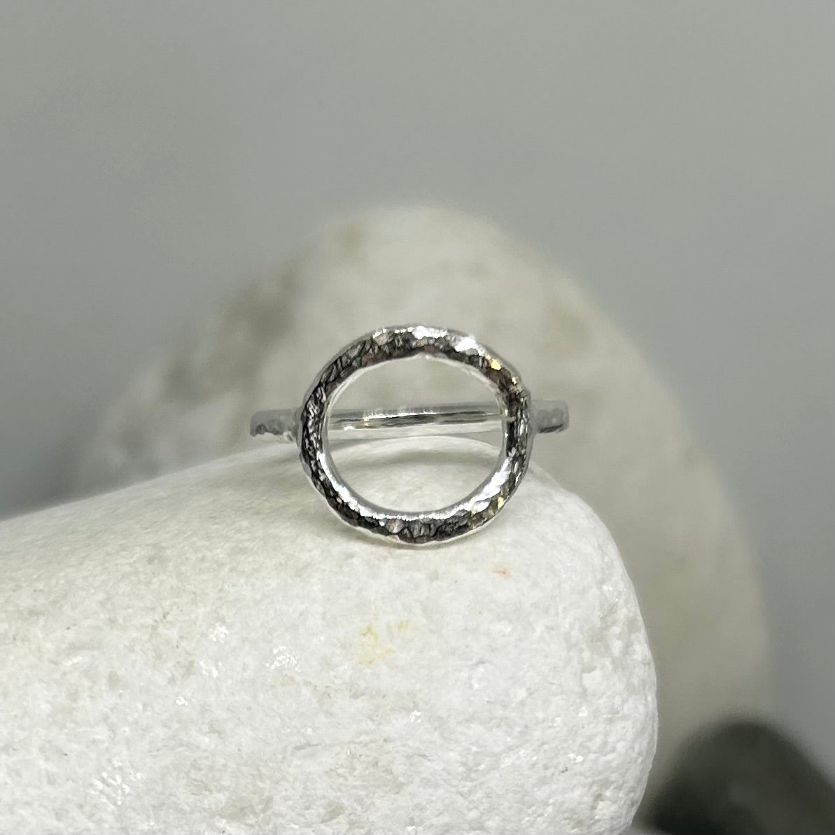 SIGNATURE CHUNKY HALO STERLING SILVER RING