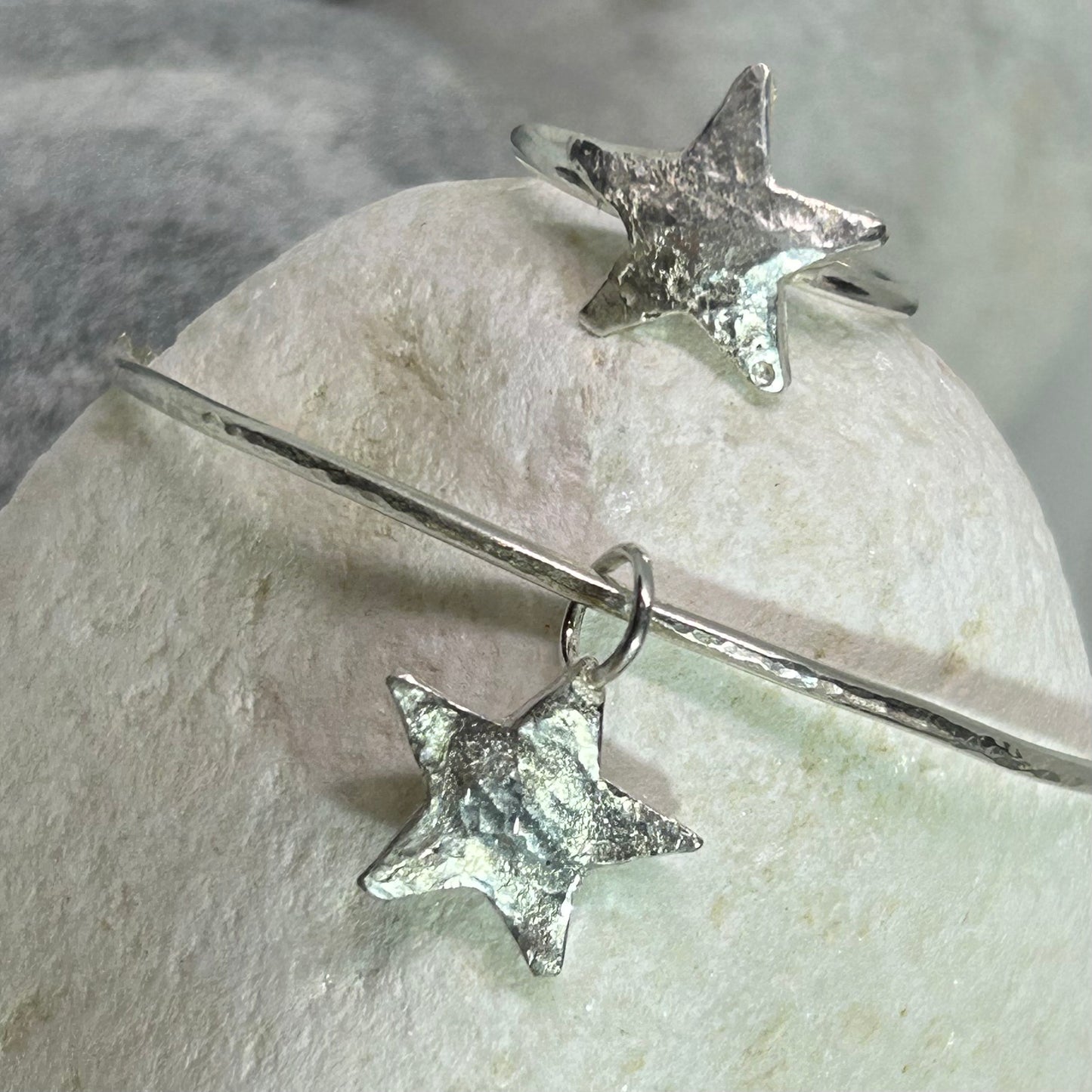 SIGNATURE STARRY BANGLE AND RING SET