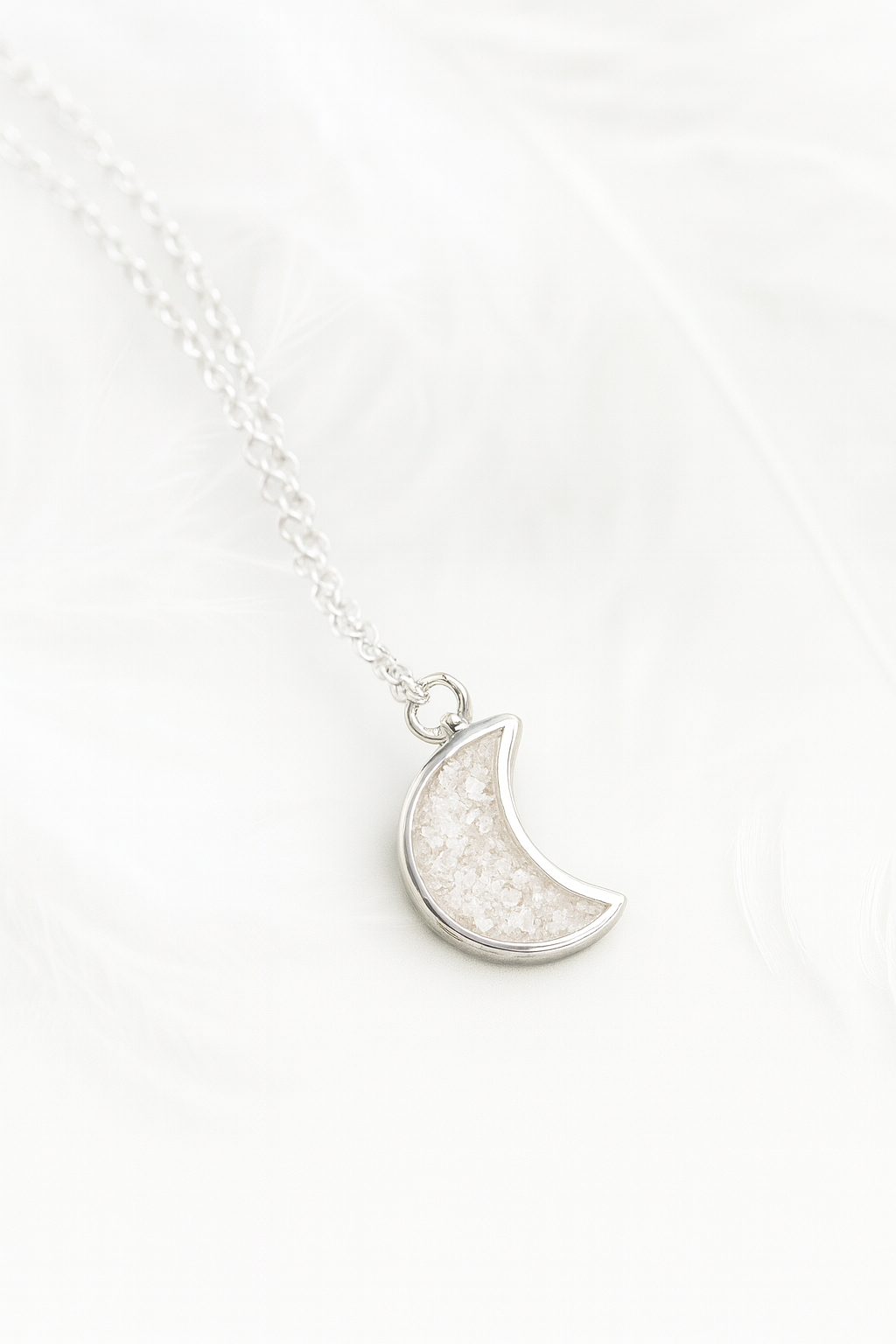 MEMORIAL MOON PENDANT NECKLACE