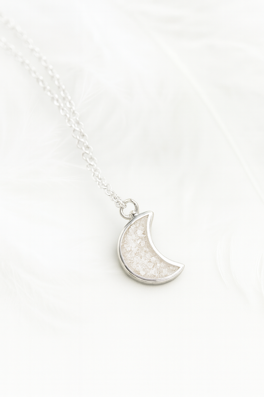 MEMORIAL MOON PENDANT NECKLACE