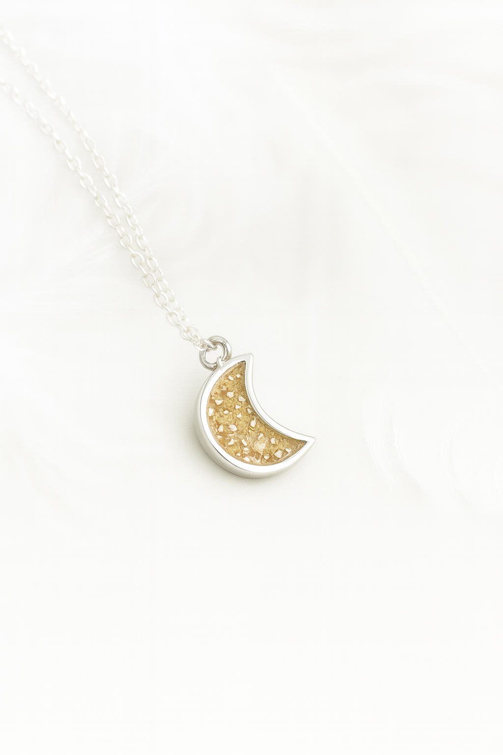 MEMORIAL MOON PENDANT NECKLACE