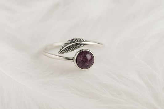 MEMORIAL ADJUSTABLE FEATHER RING